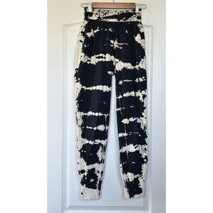 Young Fabulous & Broke YFB Tie Dye Jogger Sweatpants Blue White Sz M High Waist